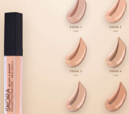 Maquillaje Fluido con Aplicador SKORA