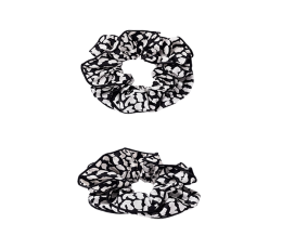 Scrunchie Blanco y Negro SKORA